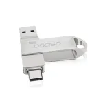 Oscoo CU002 64GB USB 3.1 Gen 1 & Type-C OTG Silver Pen Drive – Storage Capacity: 128 GB – Thumbnail 3