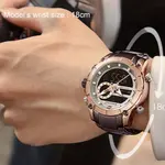 Naviforce NF9163 Stainless Steel Dual Movement Military Sport Men's Watch – Dial Color: Rose Gold, Strap Color: Maroon – Thumbnail 4