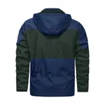High Quality Jacket Men Zip Up Color Jackets Navy Blue – Size: L – Thumbnail 1