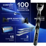 Gillette Mach3 New 3 Stronger Steel Blade Shaving Razor - 1 Count – Thumbnail 4