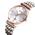 Skmei 9198 Stainless Luxury Quartz Women's Watch – Dial Color: White, Strap Color: Silver – Thumbnail 2