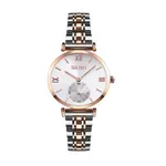 Skmei 9198 Stainless Luxury Quartz Women's Watch – Dial Color: White, Strap Color: Silver – Thumbnail 1