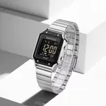 Naviforce NF5046 Stainless Steel Calorie Mileage Digital Sporty Women's Watch – Dial Color: Black, Strap Color: Silver – Thumbnail 2