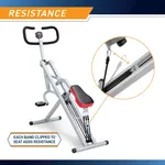 Marcy  XJ-6334 Squat Rider Machine for Glutes and Quads Workout Silver & Black – Thumbnail 5