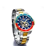 Naviforce NFS1003 Mechanical Movement Watch – Dial Color: Blue, Strap Color: Gold – Thumbnail 2