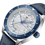 NAVIFORCE NF9209 Military Sports Luminous Men’s Watch – Dial Color: White, Strap Color: Blue – Thumbnail 2