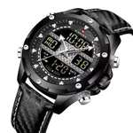 NAVIFORCE 9194 Multifunction Analog Men's Watch – Dial Color: Black, Strap Color: Black – Thumbnail 2