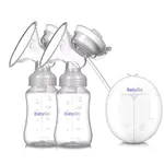 Double Pump Electric Portable Manual Breast Pump with 2 Bottles – Thumbnail 1
