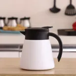 Vacuum 700 ml Flask Insulated Hot Cold Drink Water Pot Coffee Tea Milk Jug  – Capacity: 700 ml, Color: White – Thumbnail 2