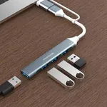 Yuanxin YXH-56 USB & Type-C Male to Quad USB Female Hub – Thumbnail 3