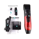 Kemei KM-730 Rechargeable Electric Hair Clipper Trimmer For Men – Color: Red – Thumbnail 5