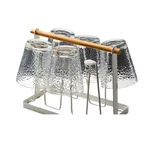 Stainless Steel 6 Glass Holder Mug Stand Rack – Thumbnail 3