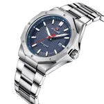 NAVIFORCE NF9200S Stainless Steel Analog Men's Watch – Dial Color: Blue, Strap Color: Silver – Thumbnail 2