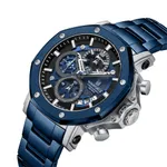 Naviforce 8065 CH Stainless Steel Casual & Sport Men's Watch – Dial Color: Blue, Strap Color: Blue – Thumbnail 2