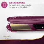 Philips BHS738 Titanium Wide Plate Hair Straightener Silk Protect for Women – Thumbnail 4