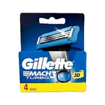 Gillette Mach3 Turbo 3-Bladed Shaving Blades With Comfort Gel Bar – Thumbnail 2