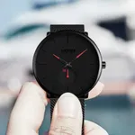 SKMEI 9185 Quartz 30M Waterproof  Men's Watch – Dial Color: Red, Strap Color: Black – Thumbnail 3