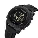 NAVIFORCE NF7104 Luminous Silicone Digital Acrylic Men's Watch  – Dial Color: Black, Strap Color: Black – Thumbnail 3