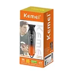 Kemei KM-1741 Rechargeable Beard & Hair Trimmer For Men – Color: Orange – Thumbnail 4