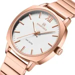 NAVIFORCE NF5044 Simple Square Waterproof Women’s Watch – Dial Color: White, Strap Color: Rose – Thumbnail 2