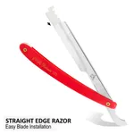 PAK Delicate 121 Stainless Steel Professional Barber Straight Edge Shaving Razor – Thumbnail 3