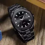 CRRJU 5004 High Quality Stainless Steel Quartz Analog Luxury Fashion Men's Watch – Dial Color: Black, Strap Color: Black – Thumbnail 2