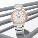 NAVIFORCE NF9245 Steel Strap Polygonal Design Analog Men's Watch – Dial Color: Silver, Strap Color: Silver – Thumbnail 3