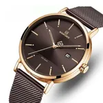 Naviforce NF3008G Analog Quartz Men’s Watch – Dial Color: Rose, Strap Color:  Brown  – Thumbnail 2