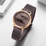 Naviforce NF3008G Analog Quartz Men’s Watch – Dial Color: Rose, Strap Color:  Brown  – Thumbnail 3