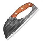 Kitchen Household 50Cr15MoV Slicing Steel Wood Handle 24cm – Thumbnail 1