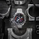 Casio ECB-900DB-1ADR Edifice Bluetooth Stainless Steel Tough Solar Men’s Watch – Dial Color: Red, Strap Color: Silver – Thumbnail 7