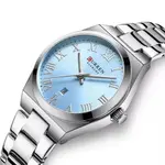 Curren 9095 Dial Quartz Elegant Stainless Steel Waterproof Women Watch – Dial Color: Sky Blue, Strap Color: Silver – Thumbnail 2