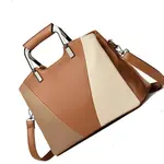 Trendy Contrast Luxury & Stylish Design Color Women's Shoulder Bag – Color: Brown – Thumbnail 3