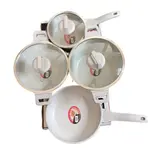 Kiam Die-Casting Non-Stick 7 set Ceramic Coated Fry Pan – Color: White – Thumbnail 2