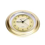 Ajina Acme Round ABS Plastic Wall Clock Golden Color – Thumbnail 2