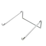 Aluminum Alloy Adjustable and Foldable Air-Ventilated Laptop Stand – Color: White – Thumbnail 2