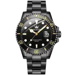 Olevs 5885 Ghost Stainless Steel Waterproof Luminous Quartz Men's Watch – Dial Color: Black, Strap Color: Black – Thumbnail 1