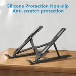 Laptop Stand Adjustable Aluminum Alloy Foldable Stand for 10-17 inch Tablets Notebook Laptop – Color: Black – Thumbnail 3