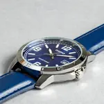 CASIO MTP-V004L-1BUDF Classic Leather Strap Stainless Steel Men's Analog Quartz Watch – Dial Color: Blue, Strap Color: Blue – Thumbnail 4