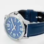 CASIO MTP-V004L-1BUDF Classic Leather Strap Stainless Steel Men's Analog Quartz Watch – Dial Color: Blue, Strap Color: Blue – Thumbnail 2