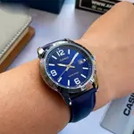 CASIO MTP-V004L-1BUDF Classic Leather Strap Stainless Steel Men's Analog Quartz Watch – Dial Color: Blue, Strap Color: Blue – Thumbnail 5