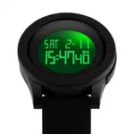 SKMEI 1142 Digital Multifunctional PU Leather Sporty Men's Watch – Dial Color: Black, Strap Color: Black – Thumbnail 2