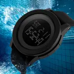 SKMEI 1142 Digital Multifunctional PU Leather Sporty Men's Watch – Dial Color: Black, Strap Color: Black – Thumbnail 4