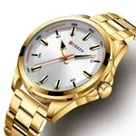 Curren 8320 Luxury Stainless Steel Casual Men's Watch – Dial Color: White, Strap Color: Gold – Thumbnail 2