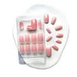 24pcs Wearable press on nails stylish pattern Design & Glue Artificial nails – Thumbnail 1