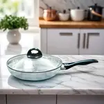 Kiam Aluminum 22 cm Alu Frypan with Glass Lid classic – Thumbnail 3