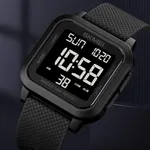 SKMEI 1894 Multifunction Waterproof Sport Digital LED Men's Watch – Dial Color: Black, Strap Color: Black – Thumbnail 4