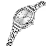 NAVIFORCE NF5035 Ladies High Quality Stainless Steel Waterproof Bracelet Elegant Barrel Shape Dress Watch – Dial Color: White, Strap Color: Silver – Thumbnail 2