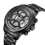 Naviforce NF9150 Luxury Steel Military Waterproof Quartz Men's Watch – Dial Color: Grey, Strap Color: Grey – Thumbnail 2