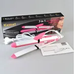Kemei KM-1213 3 in 1 Professional Hair Straightener and Hair Curler – Thumbnail 3